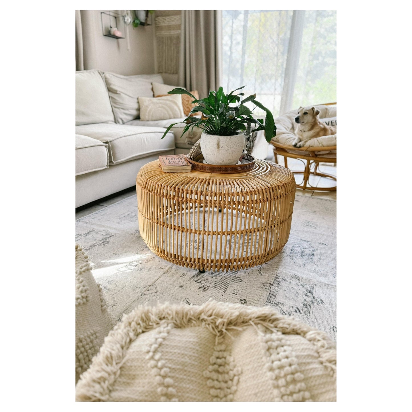 Ashanti - Neutral Grey & White Vintage Persian Distressed Washable Rug