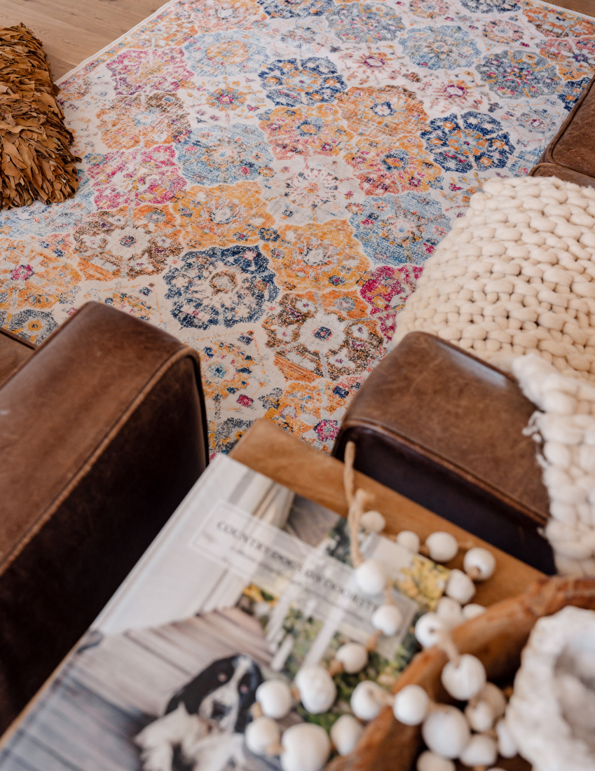Gypsy's Tale - Patchwork Multi Colour Vintage Distressed Washable Rug