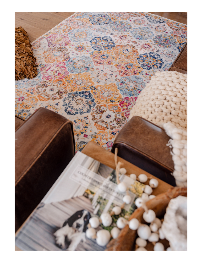 Gypsy's Tale - Patchwork Multi Colour Vintage Distressed Washable Rug