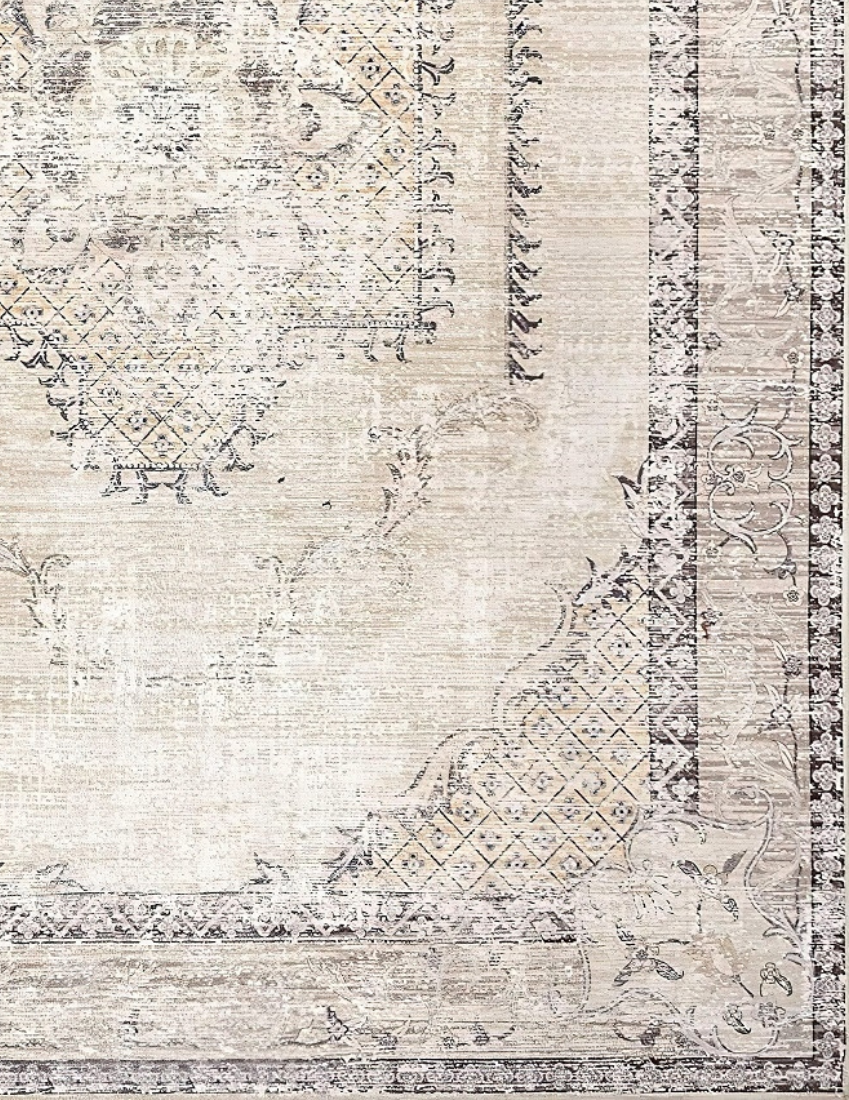 Kavir Sands - Camel & Chocolate Vintage Persian Distressed Washable Rug
