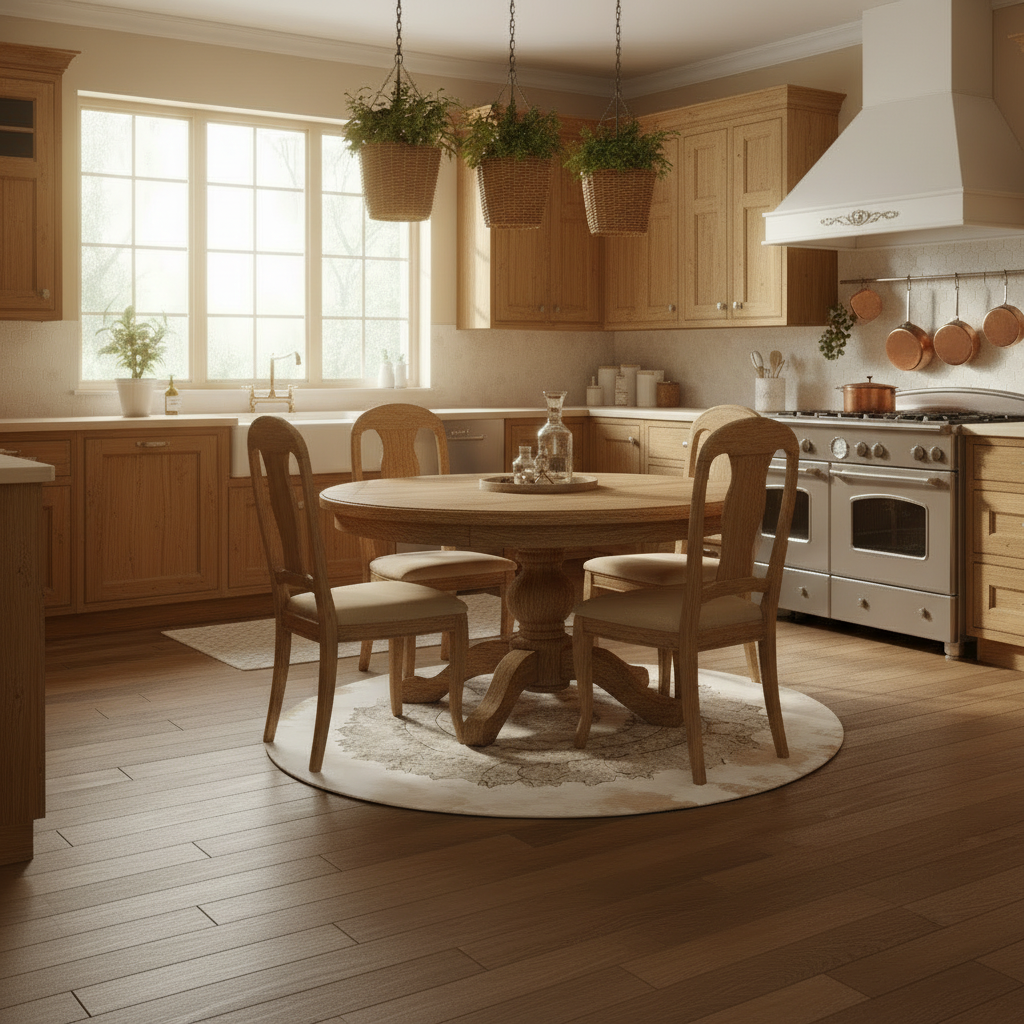 Kala - Cacao Tan & Ivory Mandala Distressed Round