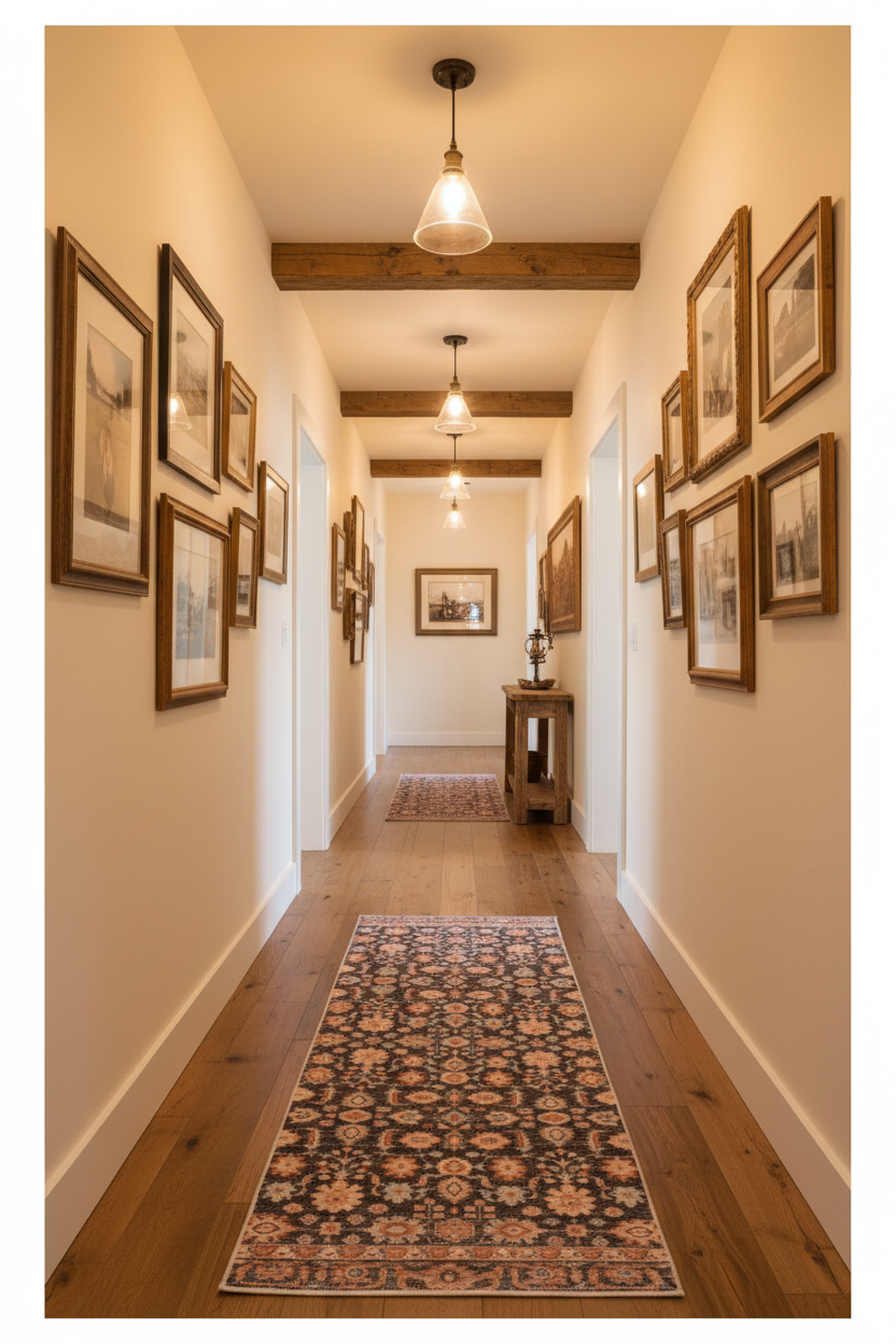 Solstice - Chocolate & Burnt Orange Floral Persian Distressed Washable Runner Rug CLEARANCE